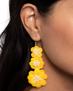 Beaded Bouquet - Yellow-Paparazzi