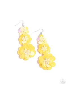 Beaded Bouquet - Yellow-Paparazzi