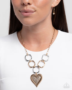 Focused Affection - Gold-Paparazzi