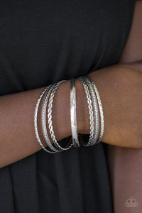 Rattle and Roll - Silver-Paparazzi - Flauless Bling Boutique