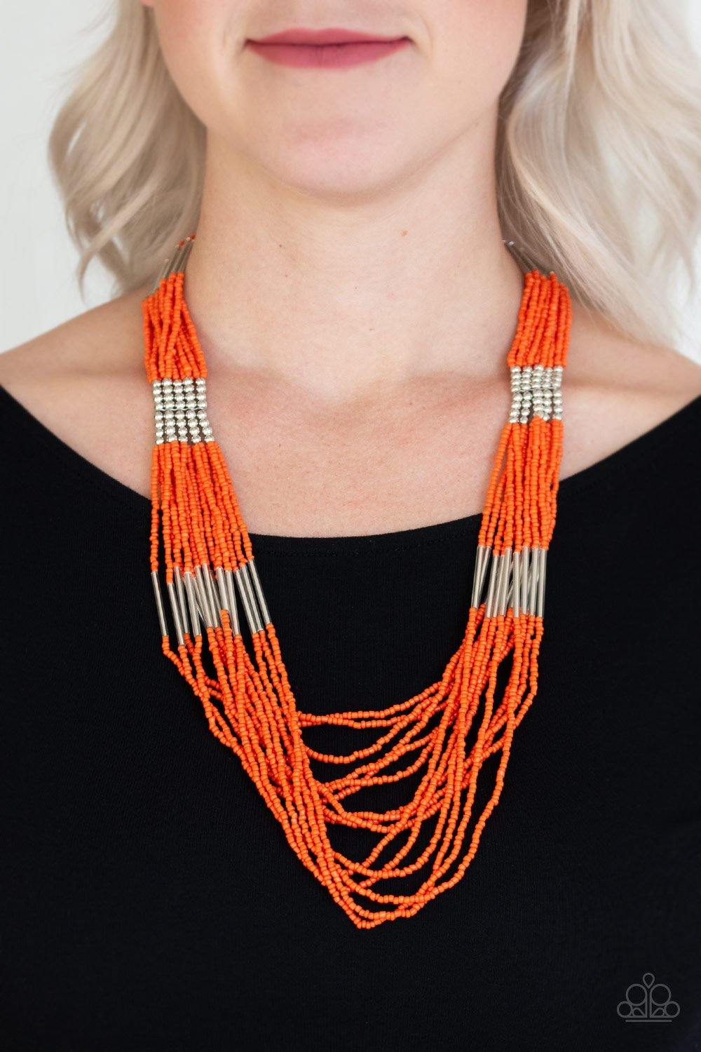 Let It BEAD - Orange-Paparazzi - Flauless Bling Boutique