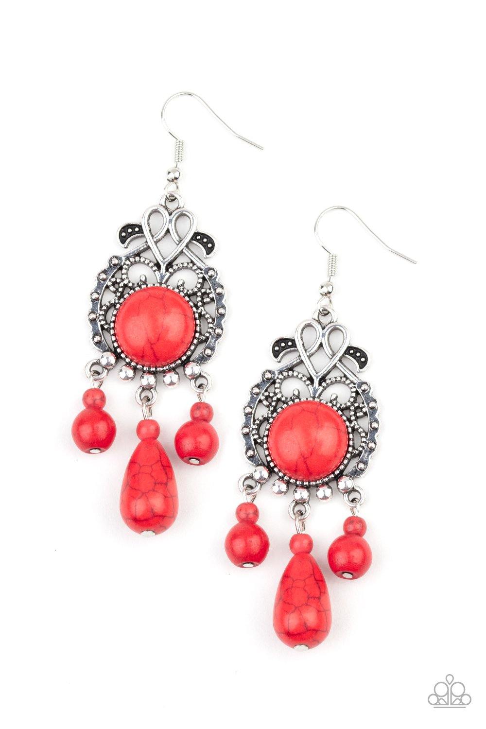 Stone Bliss - Red-Paparazzi - Flauless Bling Boutique